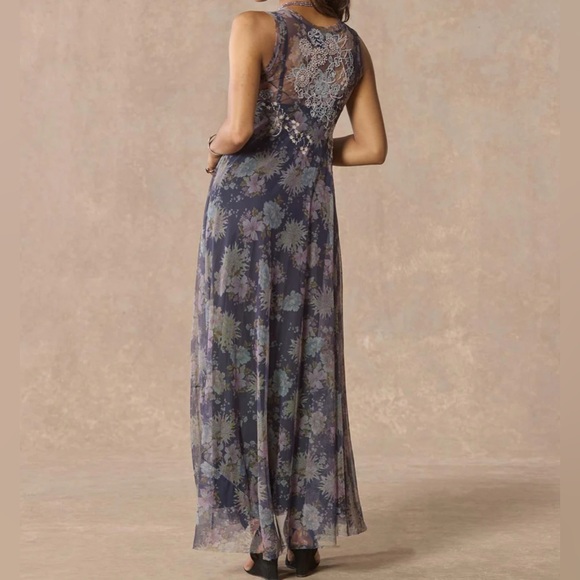 Johnny Was “Yawa maxi mesh dress”. New with tags. - Picture 3 of 4